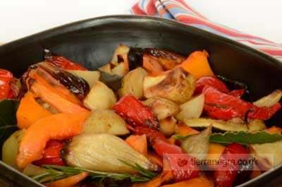 Aromatic roasted vegetables