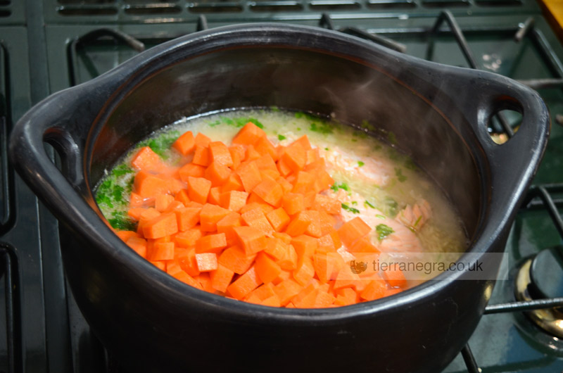 All-in-one Brown Rice with Fish and Vegetables